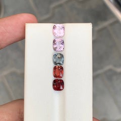 5.65 Carat Natural Loose 5 Piece Spinel Lot Jewelry Cut Burmese Gemstones