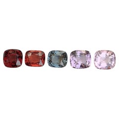 5.65 Carat Natural Loose 5 Piece Spinel Lot Jewelry Cut Burmese Gemstones