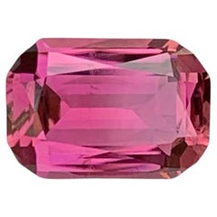 1.50 Carat Natural Loose Hot Pink Color Tourmaline Cushion Cut Afghan Gemstone