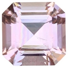 4.10 Carat Natural Loose Light Pink Color Tourmaline Asscher Cut Afghan Gemstone
