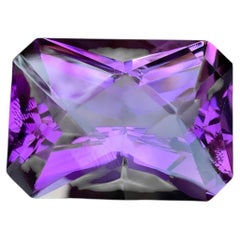 58.80 Carat Natural Loose Deep Purple Amethyst For Pendant Brazilian Gemstone
