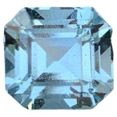 5.50 Carat Natural Loose Light Blue Color Aquamarine For Ring Jewelry Gemstone