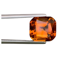 6.75 Carat Natural Loose Madeira Color Citrine Cushion Cut Brazilian Gemstone