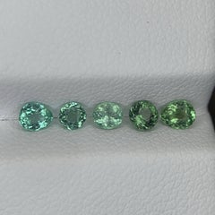 0.70 Carat Natural Loose 5 Piece Paraiba Tourmaline Jewelry Lot From Mozambique