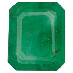 1.05 Carat Natural Loose Green Color Emerald Stone Emerald Cut Gemstone