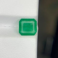 0.95 Carat Natural Loose Green Color Emerald Stone Emerald Cut Gemstone