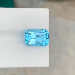 7.50 Carat Natural Loose Sky Blue Color Topaz Fancy Cut African Gemstone