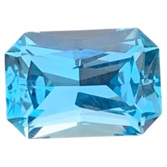 7.50 Carat Natural Loose Sky Blue Color Topaz Fancy Cut African Gemstone