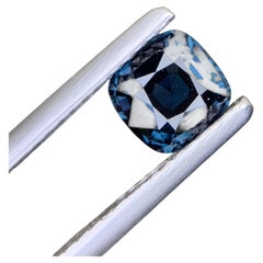1.05 Carat Certified Blue Spinel Stone Cushion Cut Natural Tanzanian Gemstone