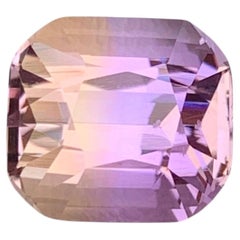 4.50 Carat Natural Loose Bicolor Ametrine Stone For Jewelry Brazilian Gemstone