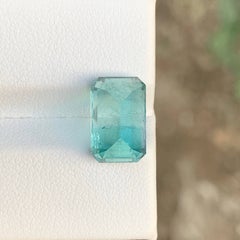 Gema afgana de turmalina natural suelta de 5,00 quilates, de excelente calidad y con corte esmeralda
