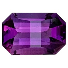 5.60 Carat Natural Loose Deep Purple Amethyst For Jewelry Brazilian Gemstone