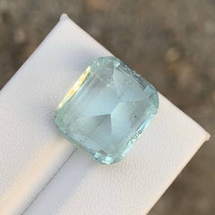 16.60 Carat Natural Loose Light Blue Aquamarine For Jewelry Cushion Cut Gemstone