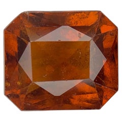 2.90 Carat Natural Loose Hessonite Garnet Stone Fancy Cut African Gemstone