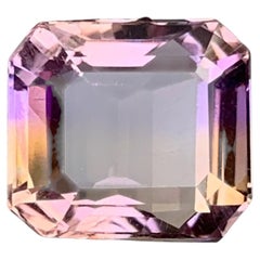 9.20 Karat Natürlicher Loser Bicolor Ametrin Stein Smaragd Schliff Brasilianischer Edelstein