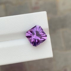 6.70 Carat Natural Loose Purple Amethyst Stone Fancy Cut Brazilian Gemstone