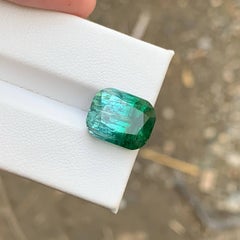 9.25 carati di tormalina bicolore naturale sfusa, taglio a cuscino, pietra preziosa afgana