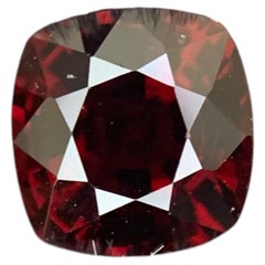 1.44 Carat Certified Natural Loose Red Spinel Stone Cushion Cut Tanzanian Gem