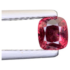 0.65 Carat Natural Loose Red Color Spinel Stone Cushion Cut Brazilian Gemstone