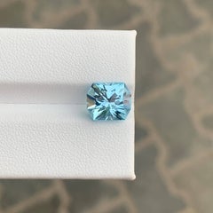 4.25 Carat Natural Loose Sky Blue Color Topaz Fancy Cut African Gemstone