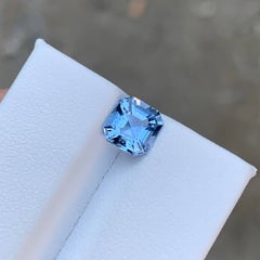 1.30 Carat Natural Aquamarine Goshenite Asscher Cut Gemstone From Pakistan
