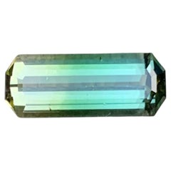 3.40 quilates de turmalina bicolor natural suelta talla esmeralda gema afgana