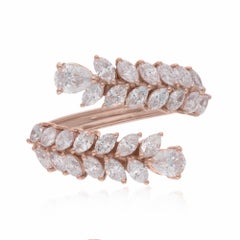 Pear
Marquise Shape Diamond Wrap Ring 18 Karat Rose Gold Handmade Fine Jewelry Pear
Marquise Shape Diamond Wrap Ring 18 Karat Rose Gold Handmade Fine Jewelry