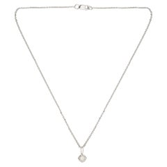 Collana con ciondolo con diamante baguette da 0,75 carati in oro massiccio 14k Whiting