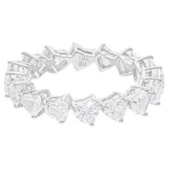 3,3 Karat SI/H Herz-Diamantring aus 18 Karat Weißgold mit Brillantschliff