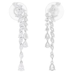 1.68 Karat SI/H Birnen-Marquise-Diamant-Ohrringe 14k Weißgold-Schmuck