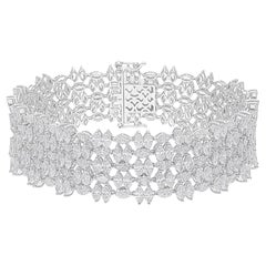 Orecchini di diamanti marquise naturali da 11,15 carati SI/H Gioielli in oro bianco 18 carati