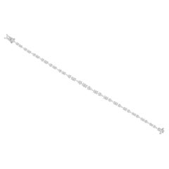Pulsera de diamantes de 5,01 quilates, pureza SI y color GH, en oro blanco de 18 quilates