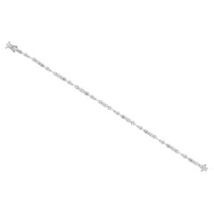 Pulsera de diamantes de 4,13 quilates, pureza SI y color GH, en oro blanco de 18 quilates