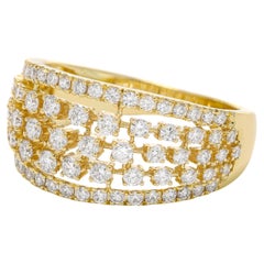 Anello con diamante naturale da 1,01 carati in oro giallo 18 KT