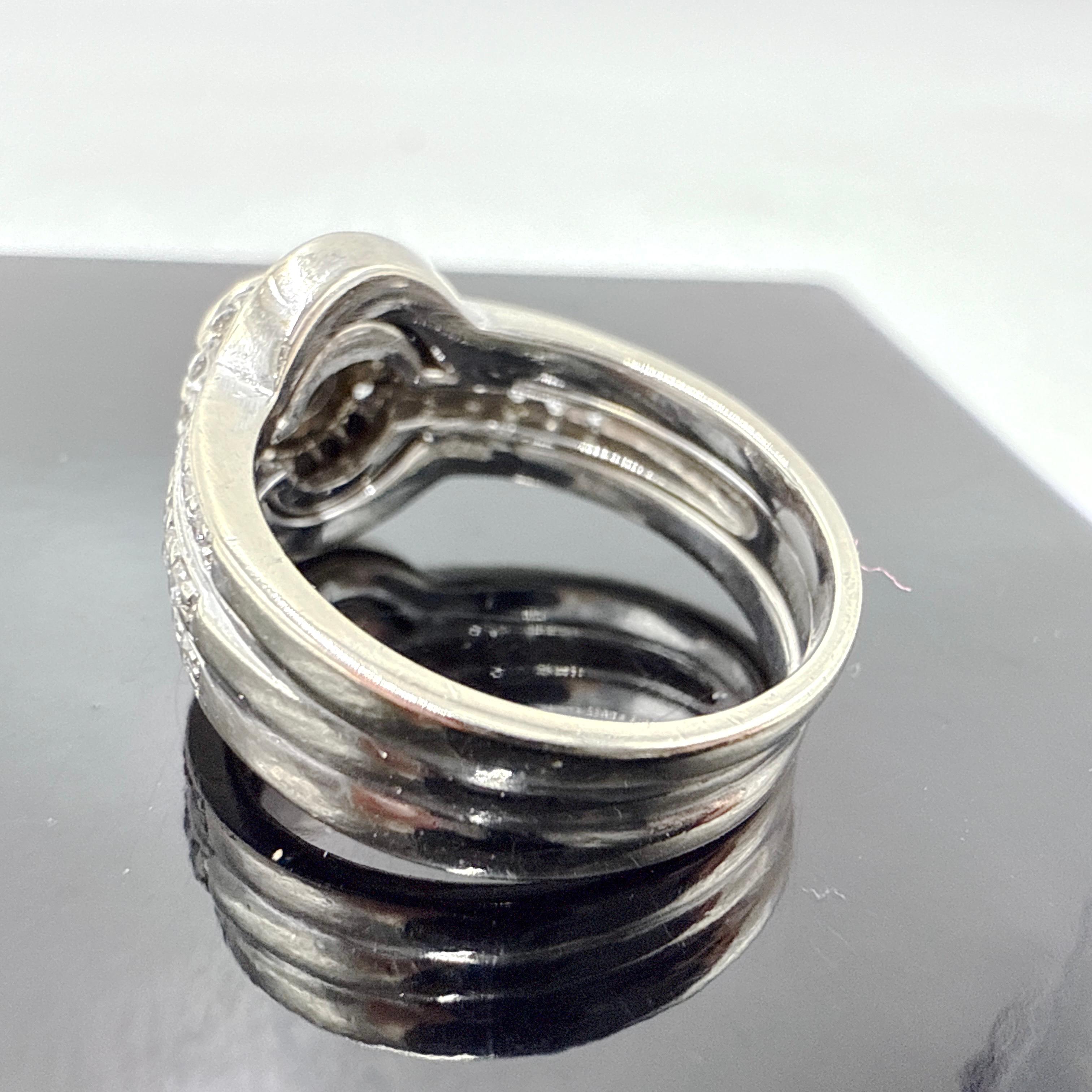 Donna Set di 3 anelli di fidanzamento con diamanti naturali in oro bianco 14K. 1.39TCW in vendita
