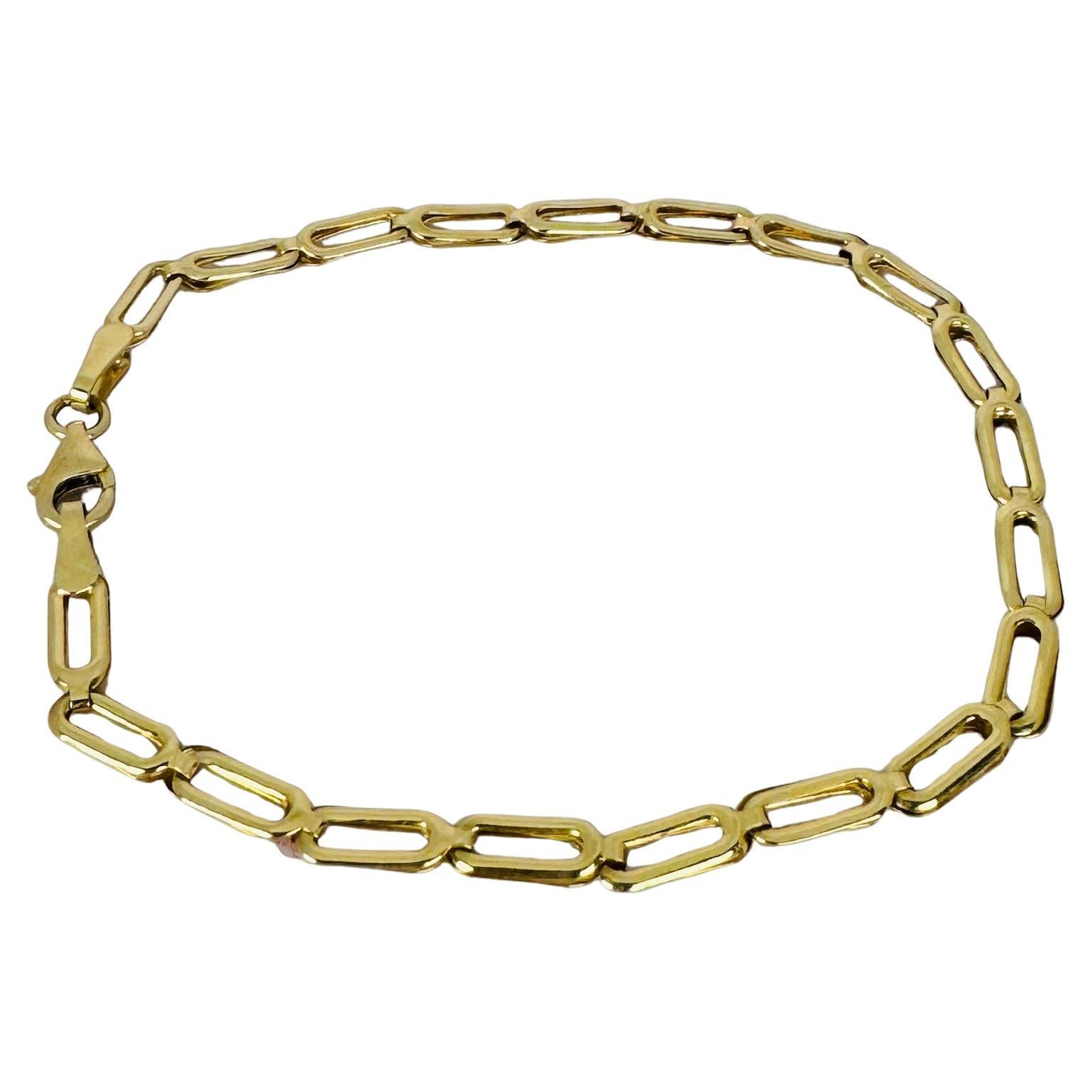 Bracelet 14 carat yellow gold with elegant links