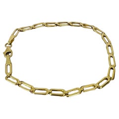 Pulsera de oro amarillo de 14 quilates con eslabones elegantes