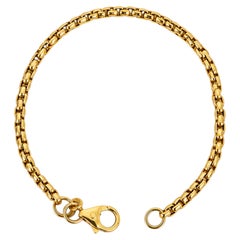 Armband aus 14-karätigem Gelbgold mit venezianischen Kettengliedern, Unisex, Niederlande