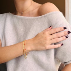 Armband aus 14-karätigem Gelbgold mit venezianischen Kettengliedern, Unisex, Niederlande