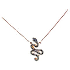 Used Diamond Serpent Necklace
