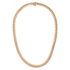 Flat Curb Rose Gold Chain