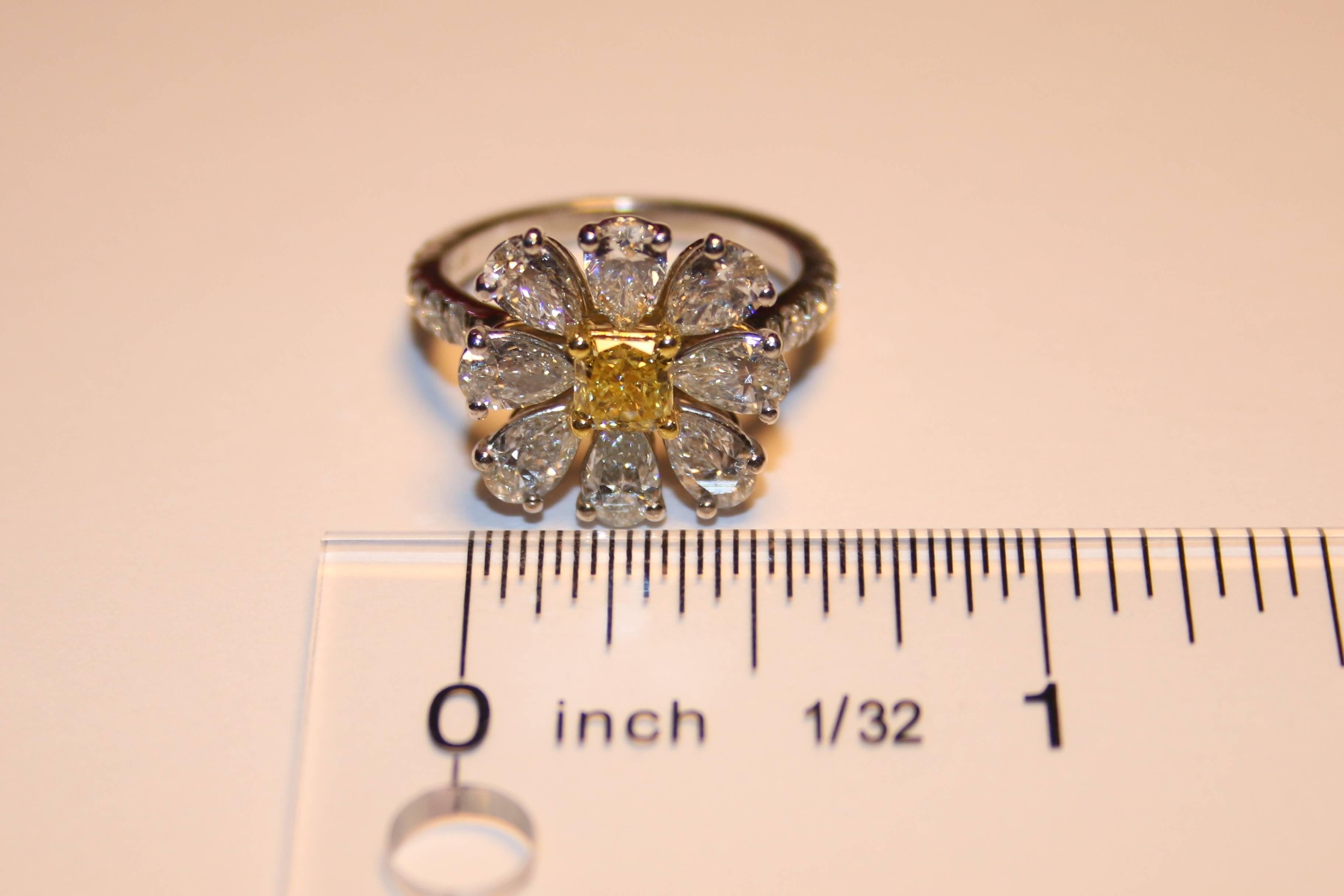 daisy diamond ring