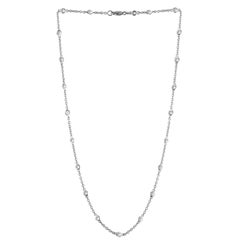 Chaîne collier en or avec diamants de 1,00 carat