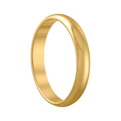 18K Yellow Gold Wedding Band Ring