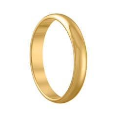 Yellow Gold Wedding Band Ring Size 12.25