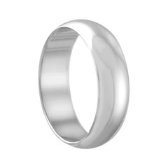 White Gold Wedding Band Ring Size 9