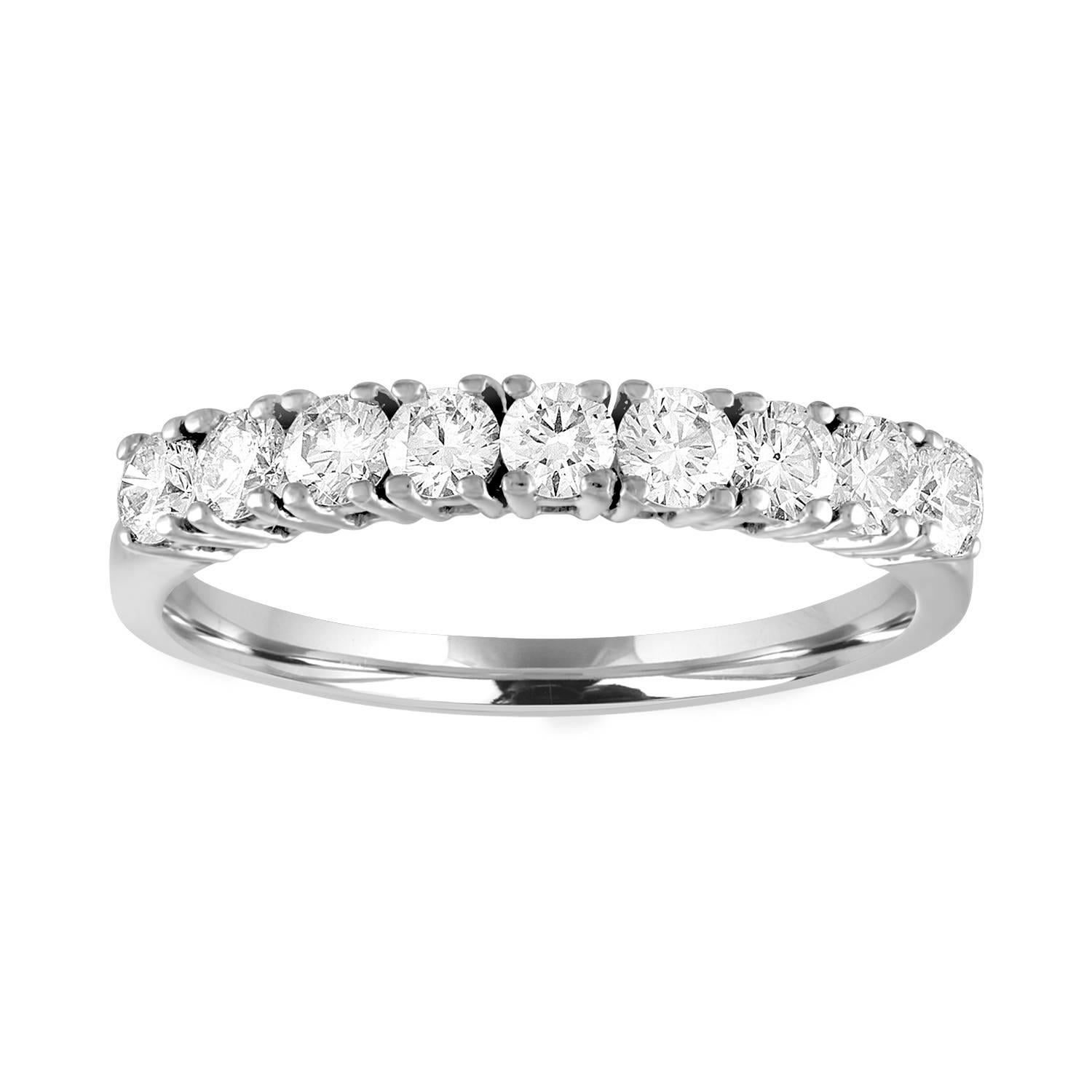 5 stone diamond band ring For Sale at 1stDibs