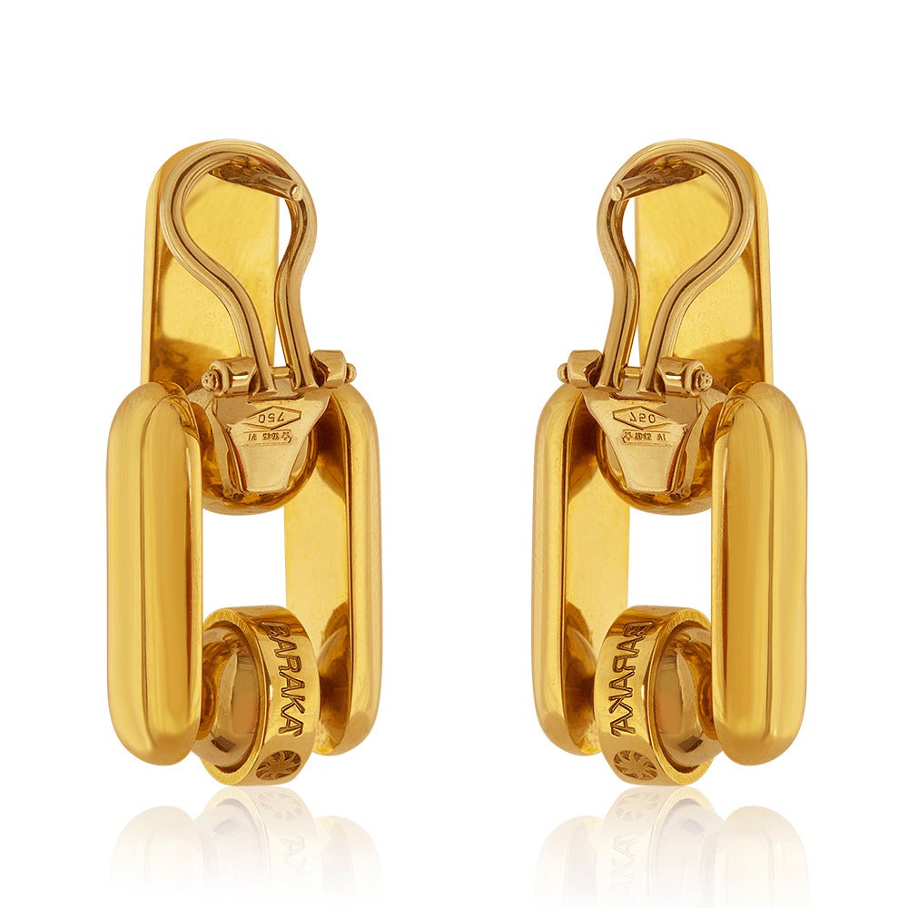 Pre-Owned Baraka 18K Gold Earrings
The earrings are 1.25