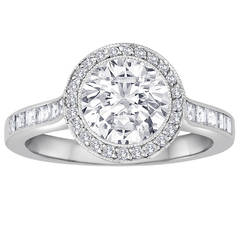 Tiffany & Co. 1.67 Carat F VVS2 Platinum Engagement Ring 1