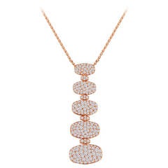 de Grisogono 5 Tier 3.65 Carats Diamond Gold Necklace 6